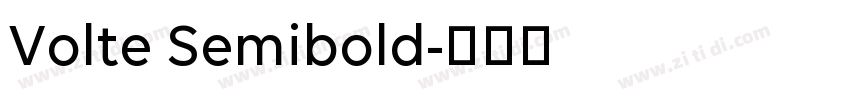 Volte Semibold字体转换